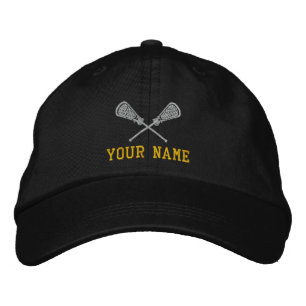 Personlig Lacrosse ditt namn har broderat tak Broderad Keps
