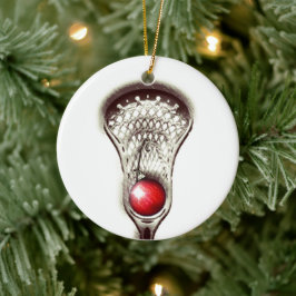 Personlig Lacrosse Julpresent Julgransprydnad Keramik