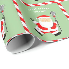 Personlig lacrosse julpresent presentpapper
