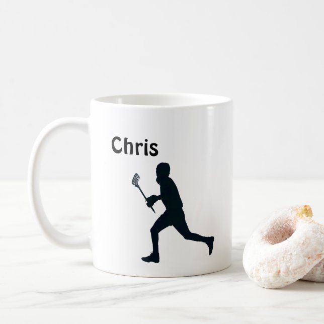 Personlig Lacrosse Kaffemugg (Med munk)