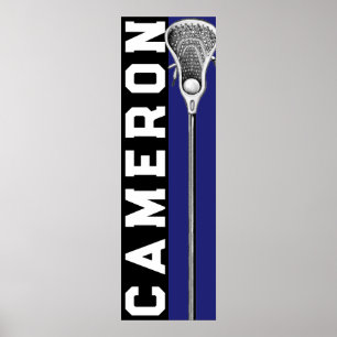 Personlig Lacrosse-lag Blå Poster