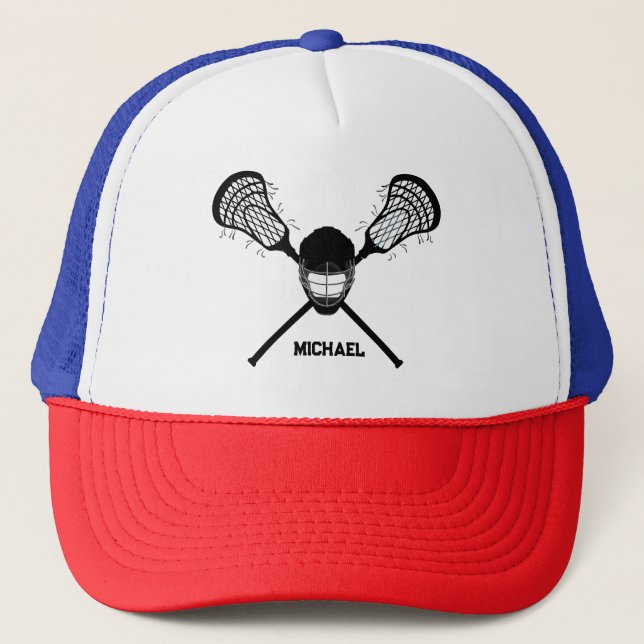 Personlig Lacrosse Namn Keps (Framsida)