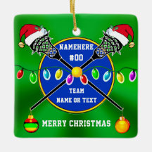 Personlig, Lacrosse Ornament for Boys and Girls
