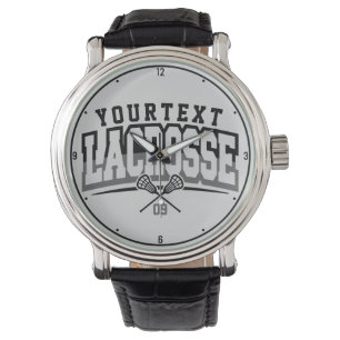 Personlig Lacrosse Player ADD NAMN Team Number Armbandsur