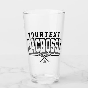 Personlig Lacrosse Player ADD NAMN Team Number Glaskopp