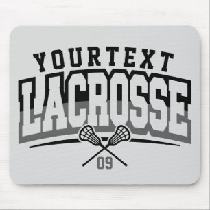 Personlig Lacrosse Player ADD NAMN Team Number Musmatta