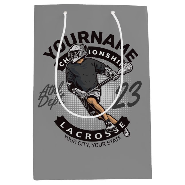 Personlig Lacrosse Player Sports Team Attack (Framsidan)