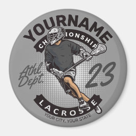 Personlig Lacrosse Player Sports Team Attack Magnet
