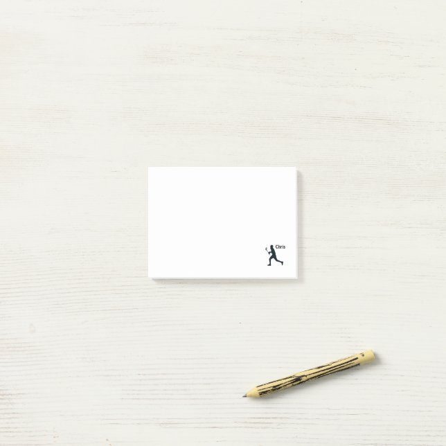 Personlig Lacrosse Post-it Block (On Desk)