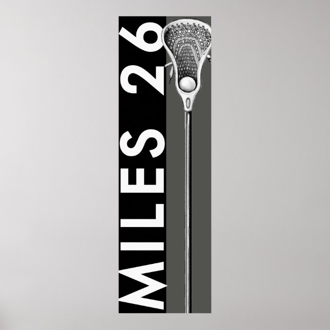 Personlig Lacrosse Poster (Framsidan)