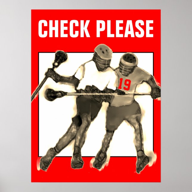Personlig Lacrosse Poster (Framsidan)