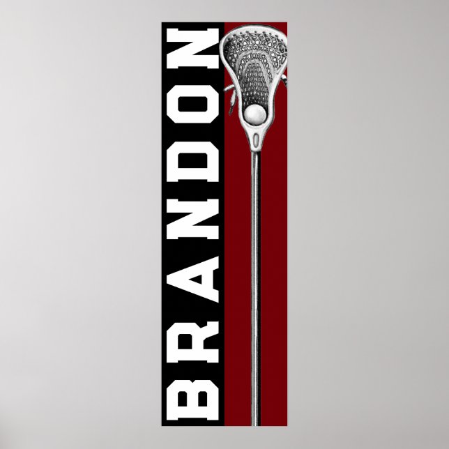 Personlig Lacrosse Poster (Framsidan)