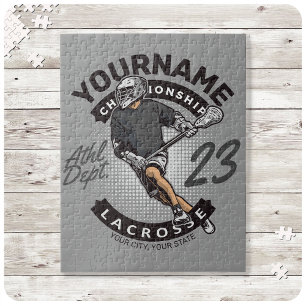 Personlig Lacrosse-spelare Sportlag Attack Pussel