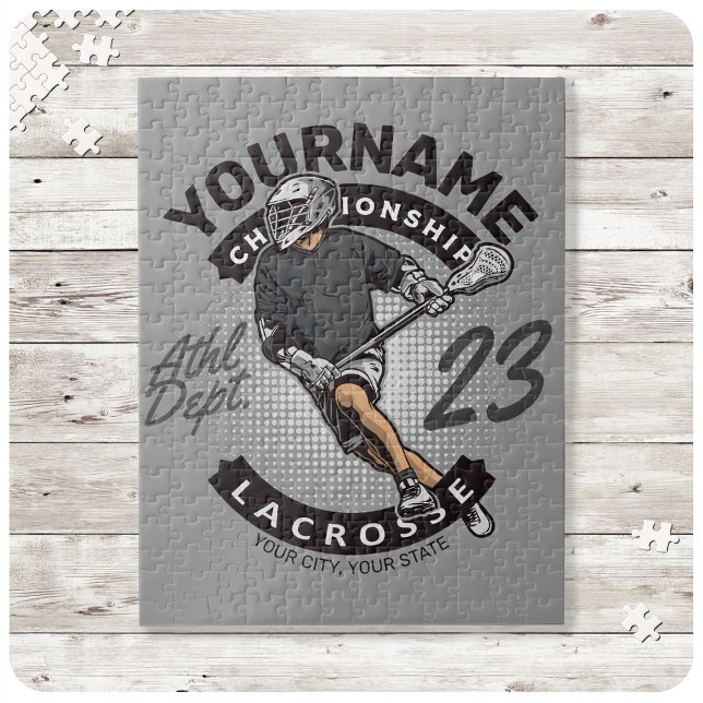 Personlig Lacrosse-spelare Sportlag Attack Pussel (Skapare uppladdad)