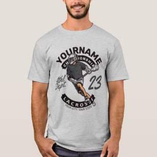 Personlig lacrosse-spelare Sportsteam Anfall T Shirt