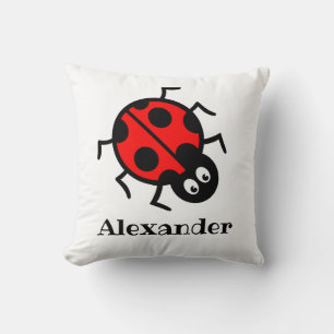 Personlig Ladybird Mönster Cushion Kudde