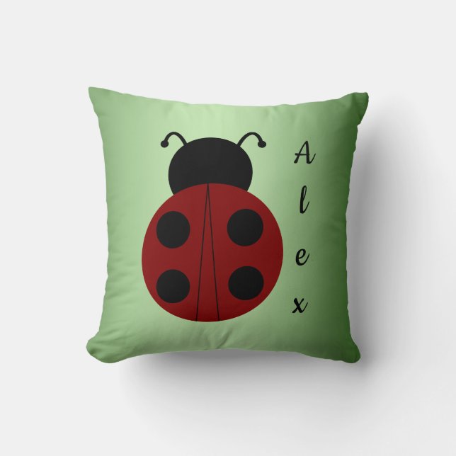Personlig ladybug kudde (Framsida)