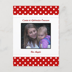 Personlig Ladybug & Polka-vykort Vykort