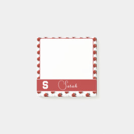 Personlig Ladybug ThMeed Post-it Block