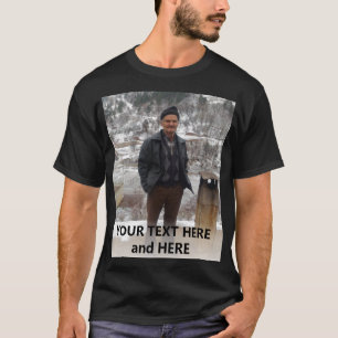 Personlig Lägg till bild och text T Shirt