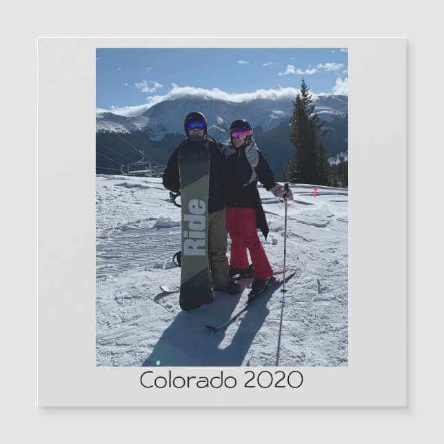 Personlig Lägg till ditt eget fotomagnetiskt kort (Framsida)