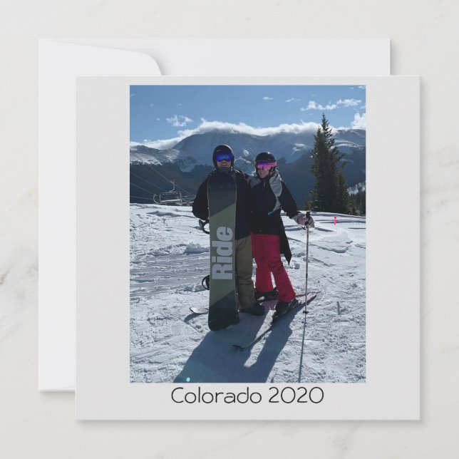 Personlig Lägg till ditt eget fotoplatta kort (Framsida)