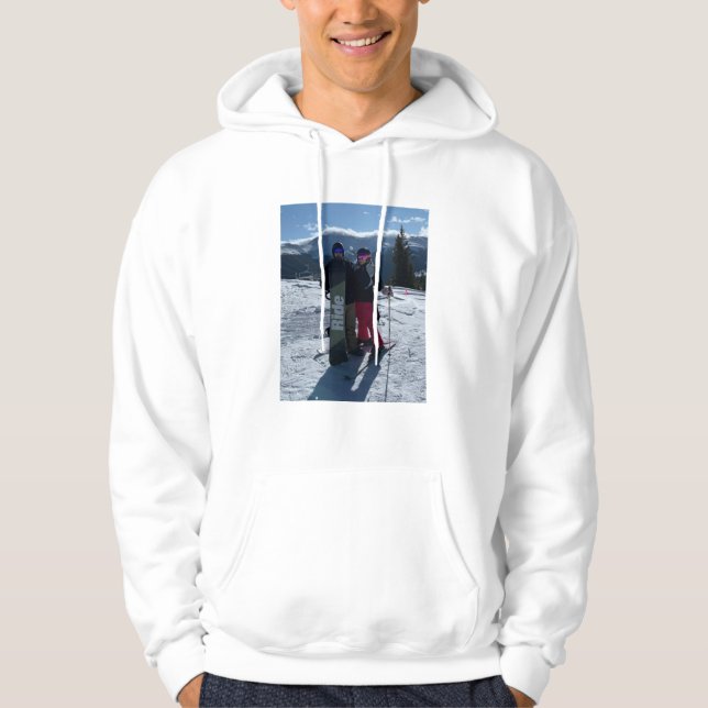 Personlig Lägg till eget foto Hoodie (Framsida)