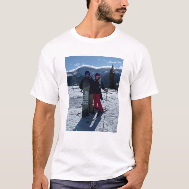 Personlig Lägg till eget foto T Shirt (Framsida)