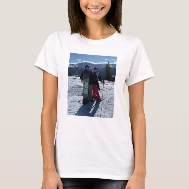 Personlig Lägg till eget foto T-Shirt (Framsida)