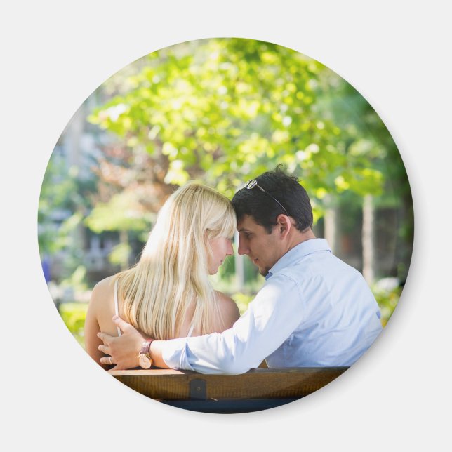 Personlig/lägg till fotomagnet magnet (Framsidan)