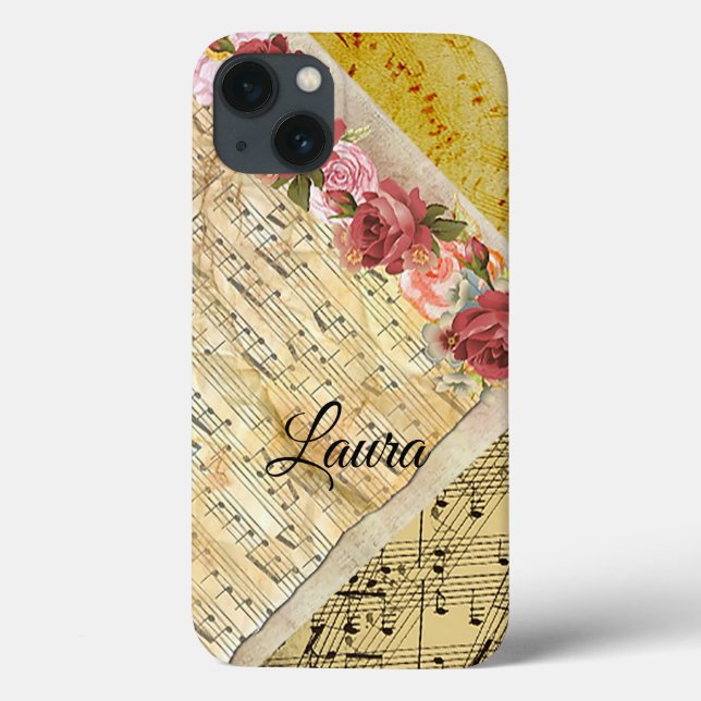 Personlig Lakan Music Musik noter Phone Case (Baksida)