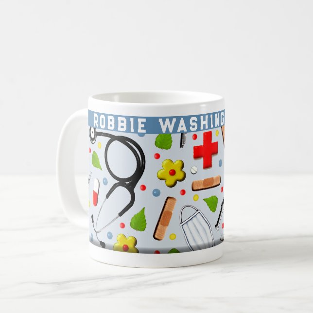 Personlig Läkare Assistant Coffee Mugg (Framsida vänster)