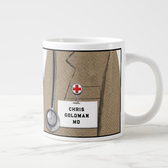 Personlig läkare jumbo mugg (Höger)