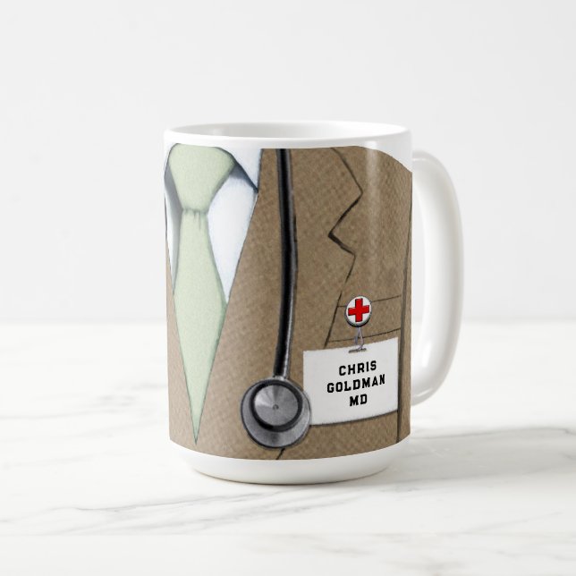 Personlig läkare kaffemugg (Framsida höger)