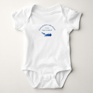 Personlig Lake Arrowhead karta datum etablerat T Shirt