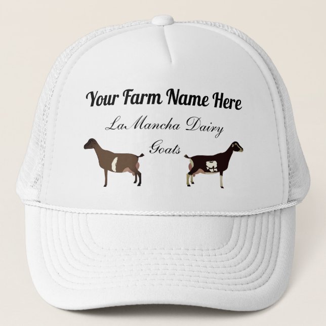 Personlig LaMancha Dairy Goats Keps (Framsida)