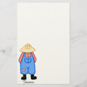 Personlig Land Boy Stationery Brevpapper