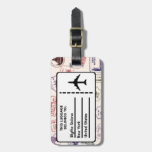 Personlig Land Frimärke resagetag