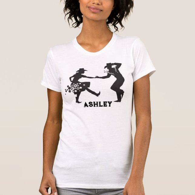 Personlig land och western dans t shirt (Framsida)