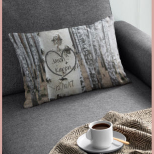 Personlig Land Rustiskt hjärta Prydnadskudde