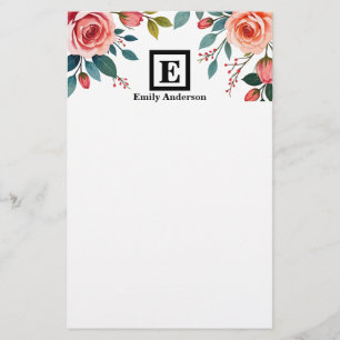 Personlig   Landsblommor Brevpapper