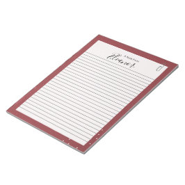 Personlig Längd Anteckningsblock