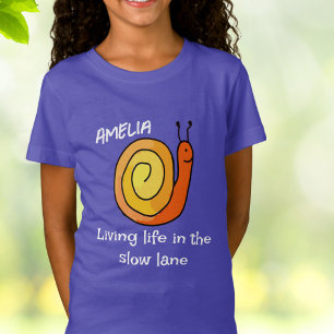 Personlig Långsam Snigel T-Shirt