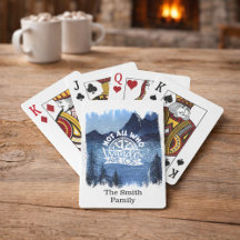 Personlig lantlig bergsscen för husinvigning
