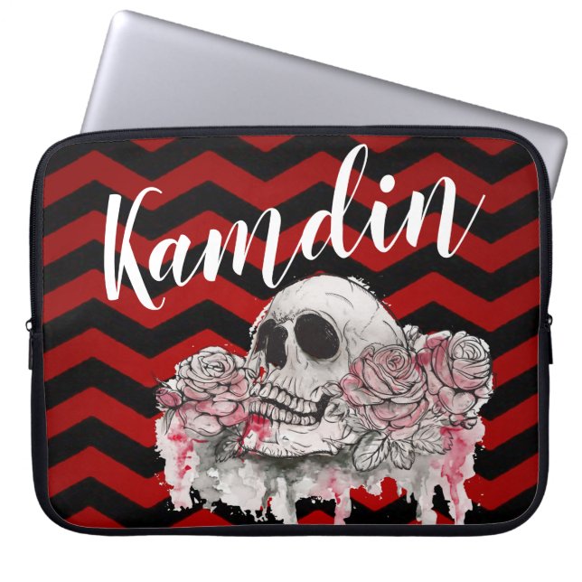Personlig Laptop Casehead Ro goth Chevron bl.a. Fodral (Framsidan)