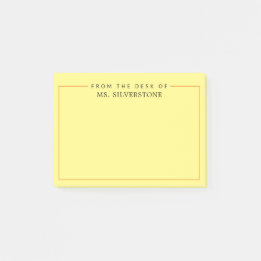 Personlig Lärare från skrivbordet Post-it Block