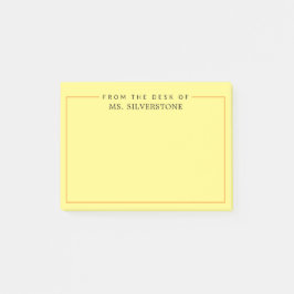 Personlig Lärare från skrivbordet Post-it Block