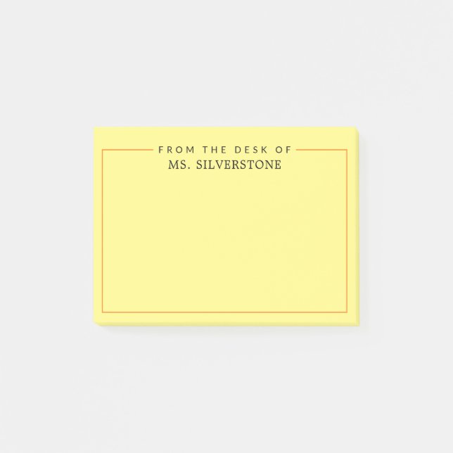 Personlig Lärare från skrivbordet Post-it Block (Framsida)