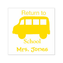 Personlig Lärare Frimärke Tillbaka till skolan