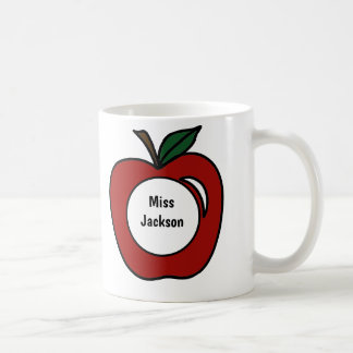 Personlig Lärare Gift-Apple Monogram Kaffemugg